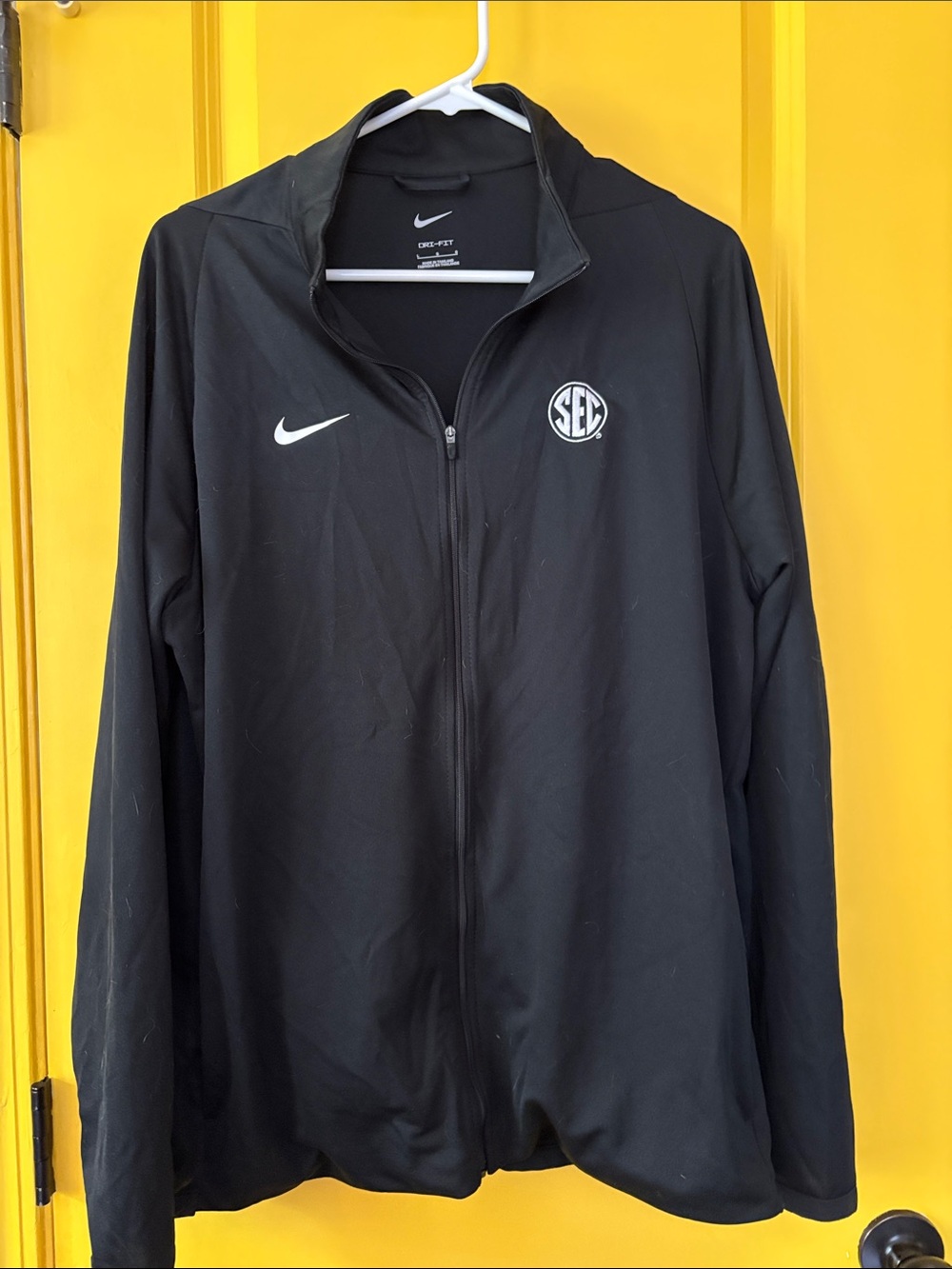 Nike Black Lightweight Full‑Zip Jacket with SEC Patch